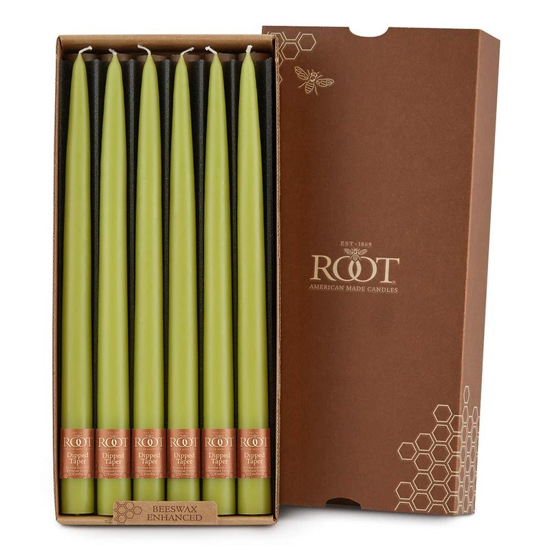 Root Candles Smooth Hand-Dipped 12-Inch Dinner Candles, 12-Count, Willow (7242) - Image 2