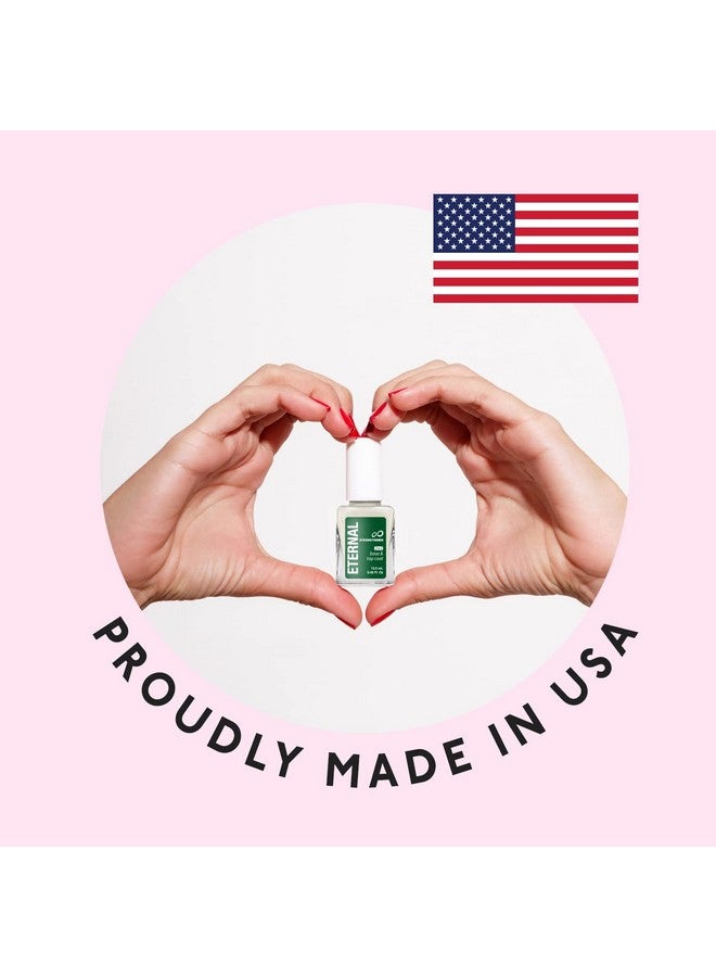 ETERNAL 2 In 1 Nail Hardener Base Coat Top Coat 13.5 Ml Nails Strengthener With Long Lasting Shine Finish For Strong Nails Fingernail Polish Wear Extension & Healthy Nail Growth Treatment 1 Unit - Image 5