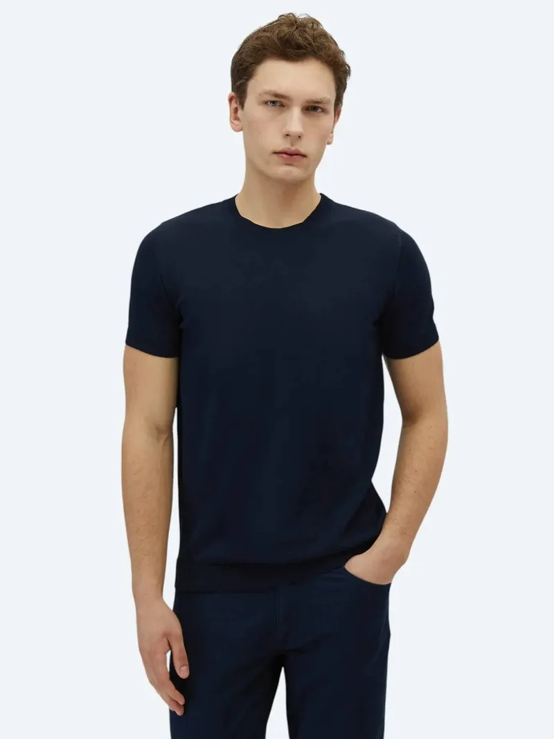 Kip Navy Blue Knitwear