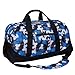 Wildkin Kids Overnighter Duffel Bag CarryOn Travel Bag for School Sleepovers Lightweight Durable Boys Girls Ages 415 Blue Camo - Image 2