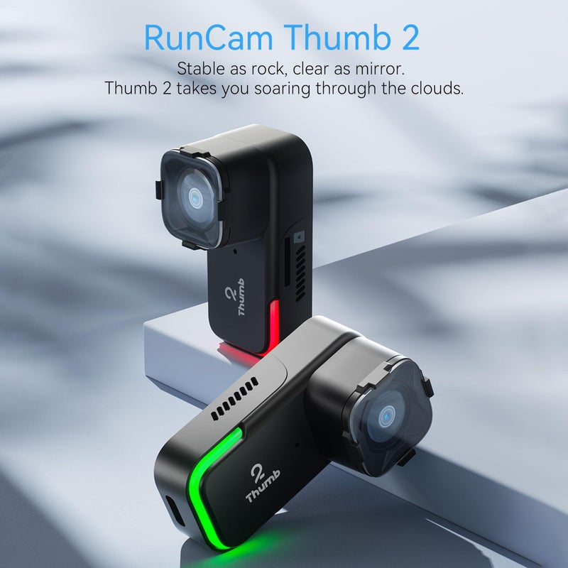 RunCam Thumb 2 FPV Mini Action Camera 4K60FPS 27g Remote-Control Recording with Gyroflow Stabilization ND Filter for FPV Drone Cinewhoop Airplane RC Car (Thumb 2) - Image 3