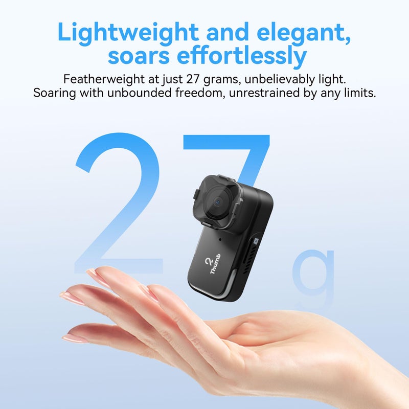 RunCam Thumb 2 FPV Mini Action Camera 4K60FPS 27g Remote-Control Recording with Gyroflow Stabilization ND Filter for FPV Drone Cinewhoop Airplane RC Car (Thumb 2) - Image 5