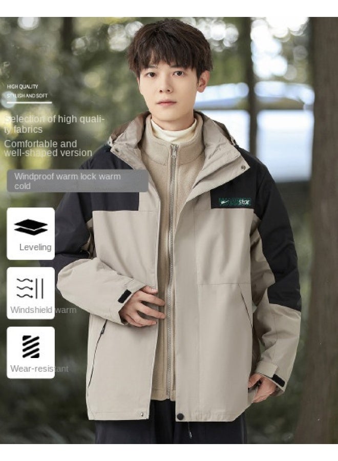 Warrior In-1 Detachable】chunchun Men's Sports Jacket, Outdoor Mountaineering Casual Warm Hooded Jacket For Men - Image 1