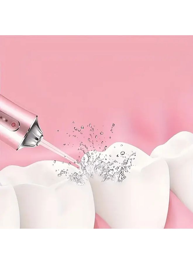 Pink Portable Rechargeable Dental Water Flosser Oral Irrigator Travel Case Teeth Gum Care - Image 5