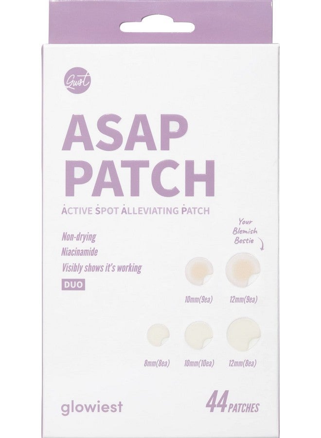 glowiest Asap Active Spot Alleviating Patch 44 Patches (Duo) 8Mm 10Mm 12Mm Spot Patches Premium Hydrocolloid Dressing Dots | Simple & Easy Active Treatment - Image 1