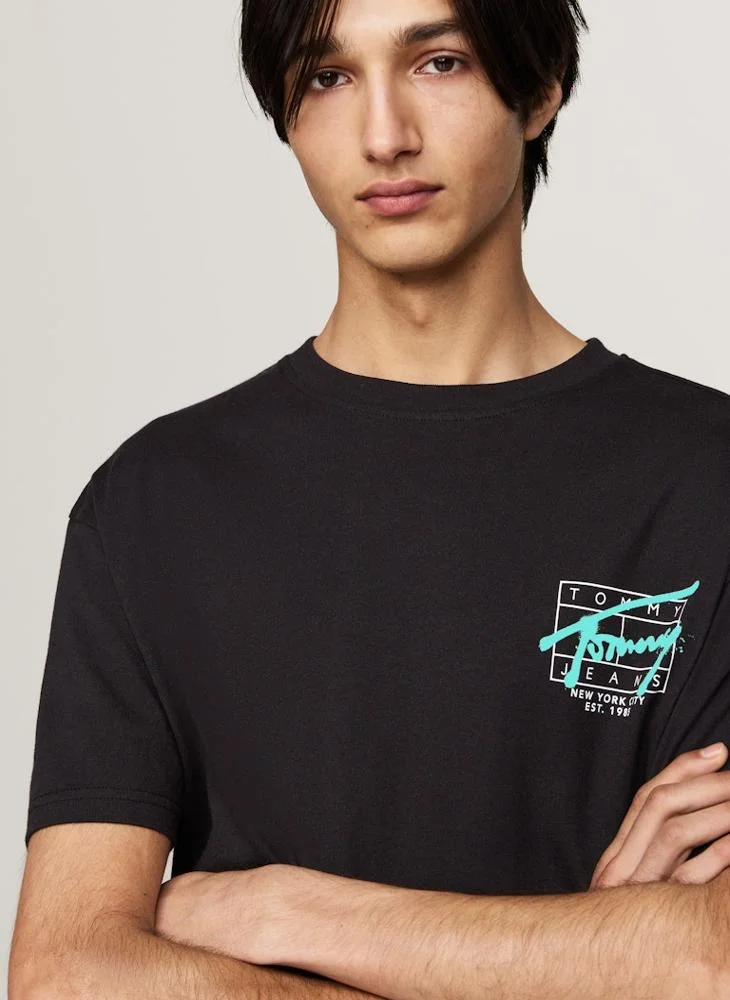 تومي جينز Logo Print T-Shirt
