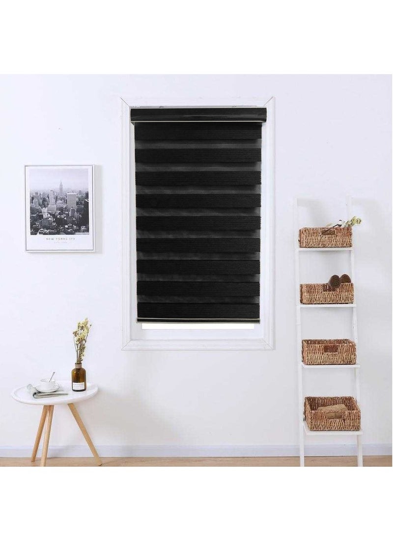Generic - Stylish Zebra Blind – Dual-Layer Light-Filtering Polyester Window Covering for Privacy and Adjustable Light Control - Image 1
