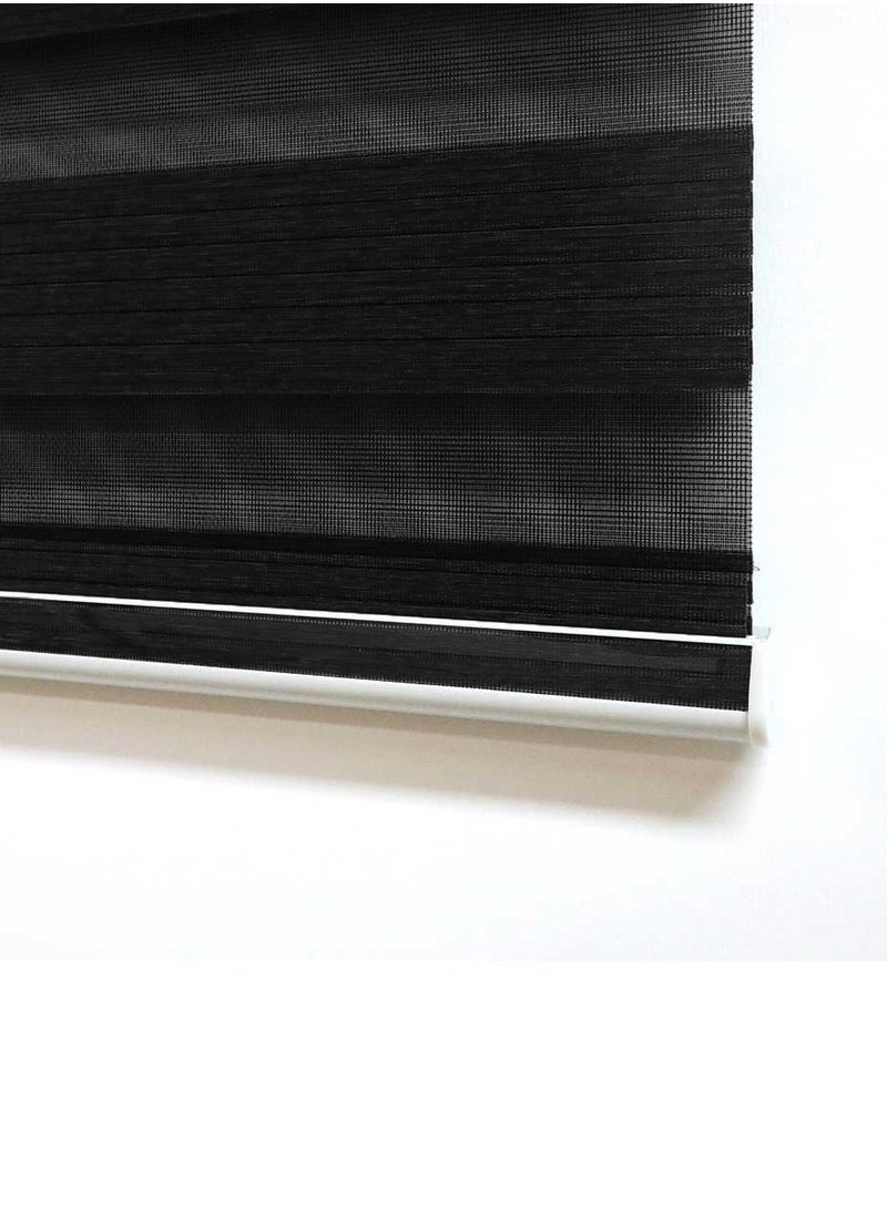 Generic - Stylish Zebra Blind – Dual-Layer Light-Filtering Polyester Window Covering for Privacy and Adjustable Light Control - Image 1