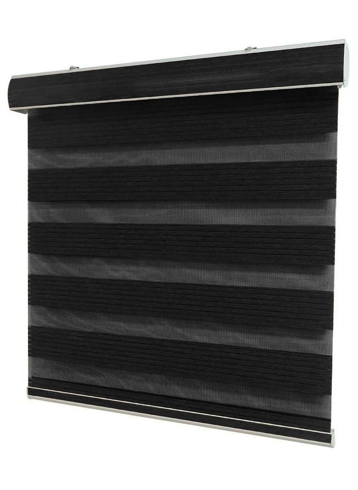 Generic - Stylish Zebra Blind – Dual-Layer Light-Filtering Polyester Window Covering for Privacy and Adjustable Light Control - Image 1
