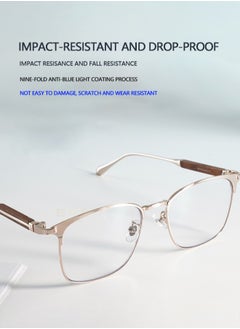 Anti-blue light glasses stylish oversized frame, clear lenses top blue light protection, solid wood retro style - pzsku/Z92D5474D555503C078A9Z/45/_/1726211452/1006cf9e-fb1c-4956-b7de-70e63870576b