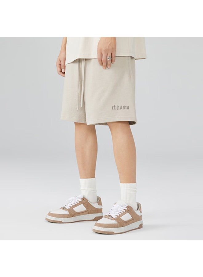 Chinism Men'S Summer Simple Cotton Knitted Trendy Sports Casual Shorts Cj2212Y6037 - Image 2
