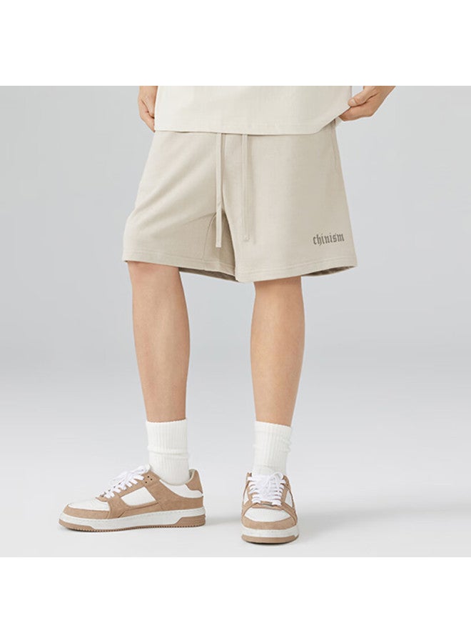 Chinism Men'S Summer Simple Cotton Knitted Trendy Sports Casual Shorts Cj2212Y6037 - Image 4