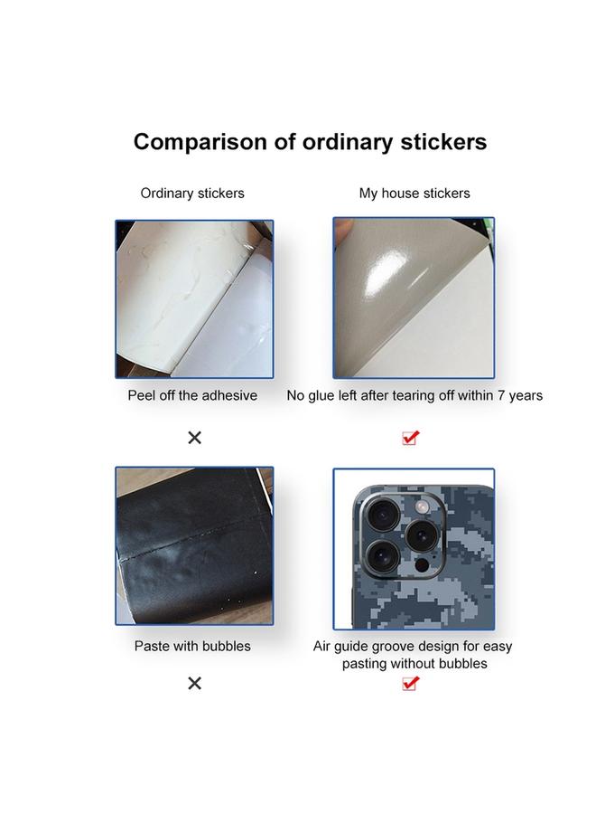 S-TOP Case For iPhone 15 Pro All-inclusive PET Phone Decal Adhesive Sticker - Image 5