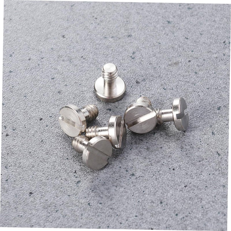 2pcs Silver Quick Release Plate Screws For Tripod Stainless Steel Thread - Image 3