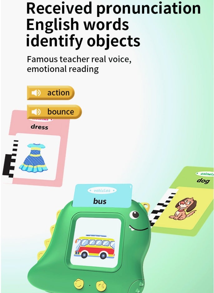 LIXADA Educational Toys For Toddlers Talking Flash Cards Educational Toys,Languages: English and Arabic, Gift for Kids Age 3+ - Image 4