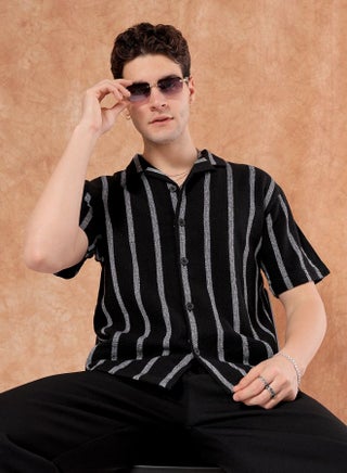 Men Relaxed Fit Striped Half Sleeves Cuban Collar Resort Wear Shirt - pzsku/Z92D5836EDE95A59D22DDZ/45/1745386945/a10d3b25-02db-4c2b-8a8f-a7a53b1194a4