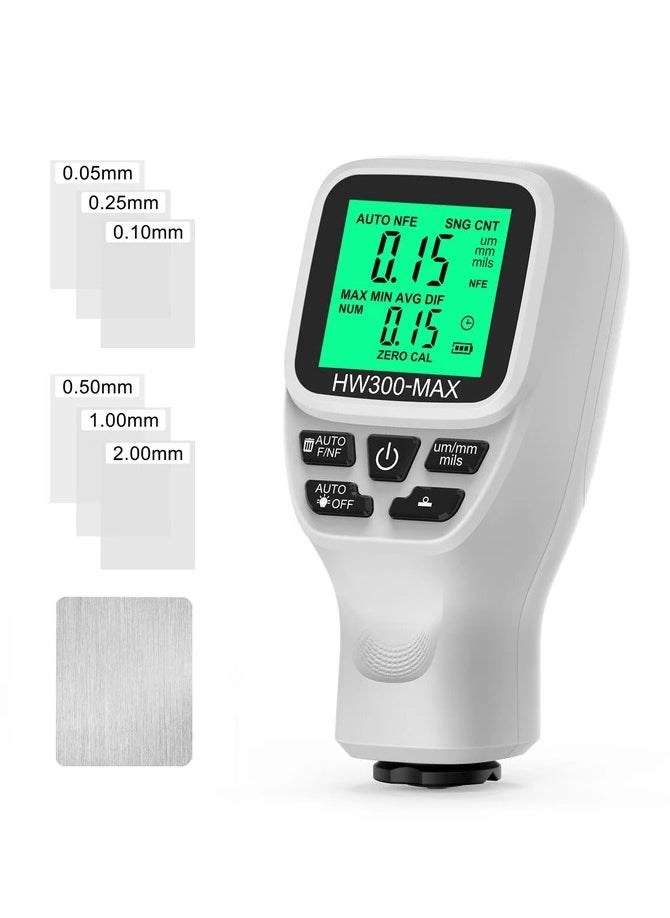 Generic HW300-MAX Coating Thickness Gauge Anti slip Coating Film Gauge High precision Automotive Paint Powder Layer Thickness Gauge  - Image 1