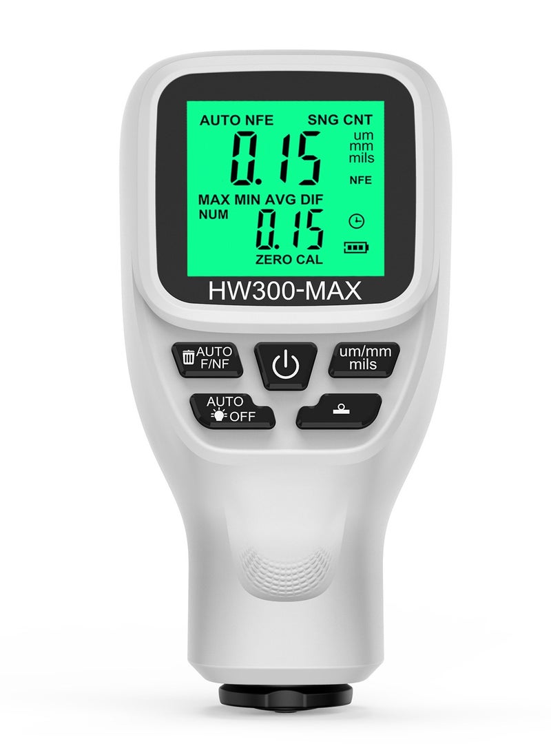 Generic HW300-MAX Coating Thickness Gauge Anti slip Coating Film Gauge High precision Automotive Paint Powder Layer Thickness Gauge  - Image 4