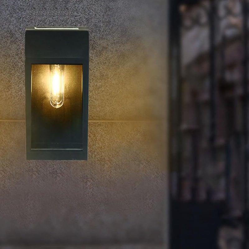 Solar Powered Waterproof LED Wall Light With Motion Sensor For Outdoor Garden Patio Black - Image 4