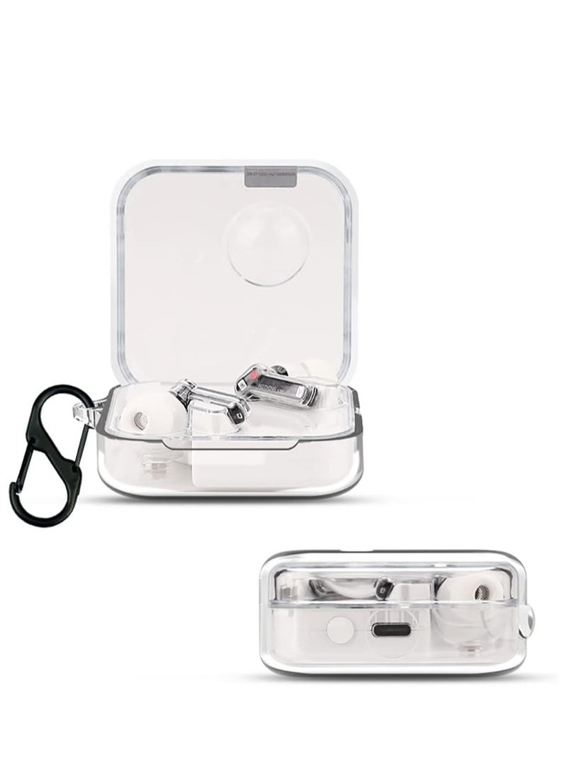 erorex Case Compatible With Nothing Ear 2 Protective Cover For Headphones Clear Soft Case With Hook For Nothing Ear 2 Transparent  - Image 1