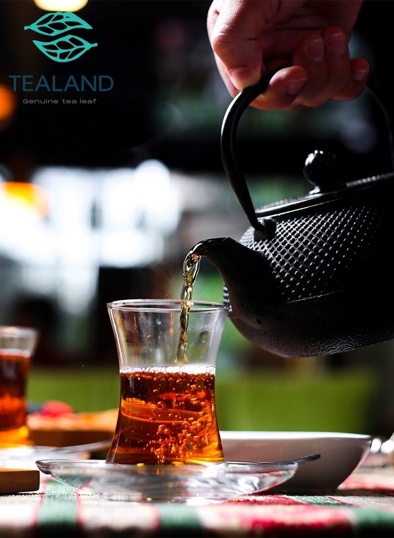 Black Ice Tea Peach Cocktail Strong Loose Leaf Breakfast Invigorating Aroma