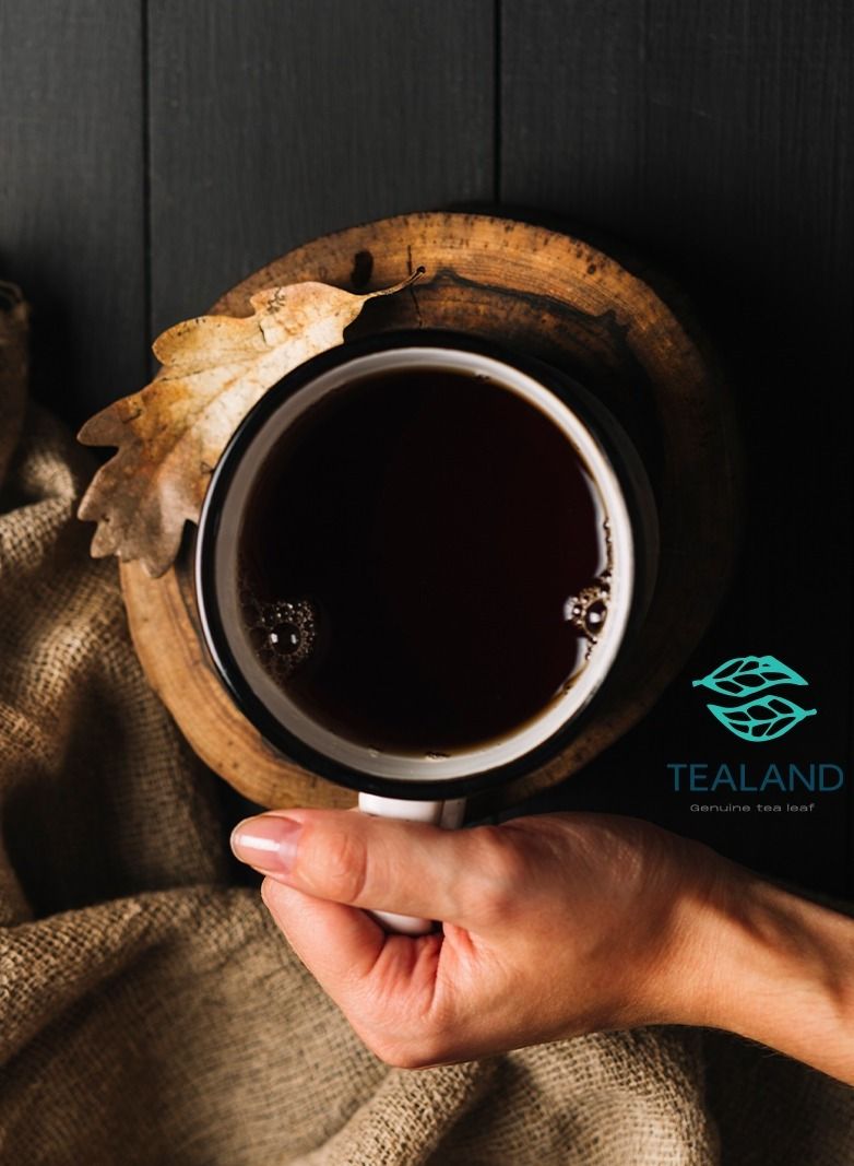 Black Ice Tea Peach Cocktail Strong Loose Leaf Breakfast Invigorating Aroma