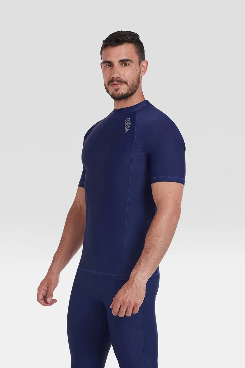 COEGA SUNWEAR  COEGA  Mens Rashguard Short Sleeve - Navy for Men | Best Price UAE
