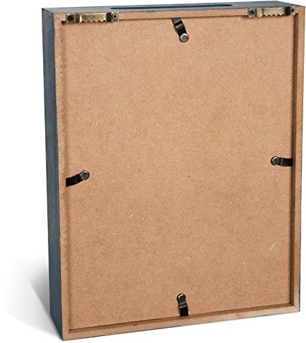 Pavilion Gift Company Collect Memories Watercolor Floral Shadow Box, Blue, White, Multicolor - Image 2