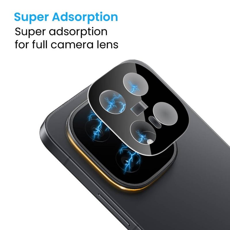FIRST MART Premium Camera Lens Protection For iQOO 15 5G (6.85 Inches) With Edge-to-Edge Protector Coverage and Installation Kit |Black, Pack of 1 - Image 2