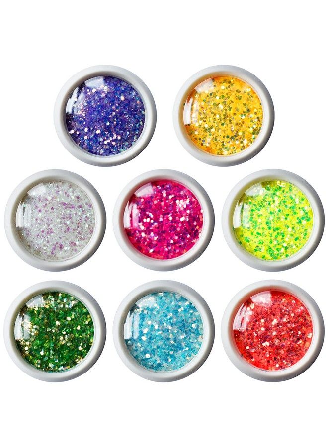 Wenida Body Glitter Wenida 8 Colors Iridescent Ultra Sparkle Opal Chunky Glitter Cosmetic Festival Makeup Powder for Nail Hair Eye Face - Image 2