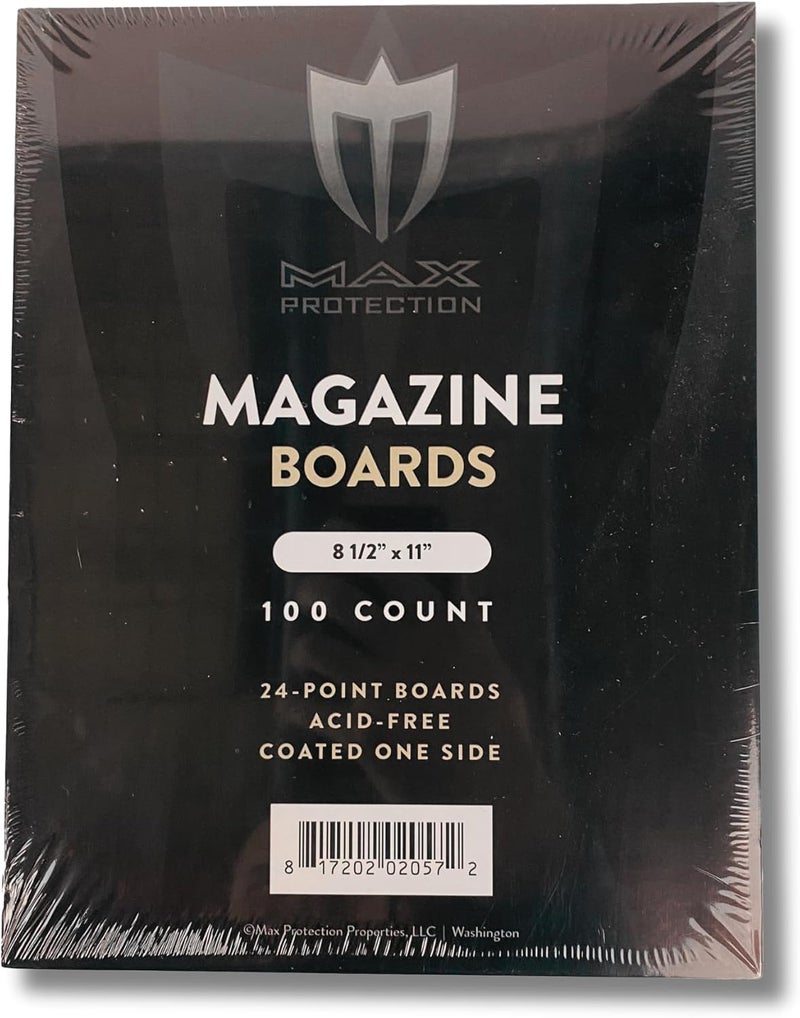 Comic Book Boards - 8.5x11 Acid-Free Magazine Backer Boards, Buffered, Precision Cut - Pack of 400
