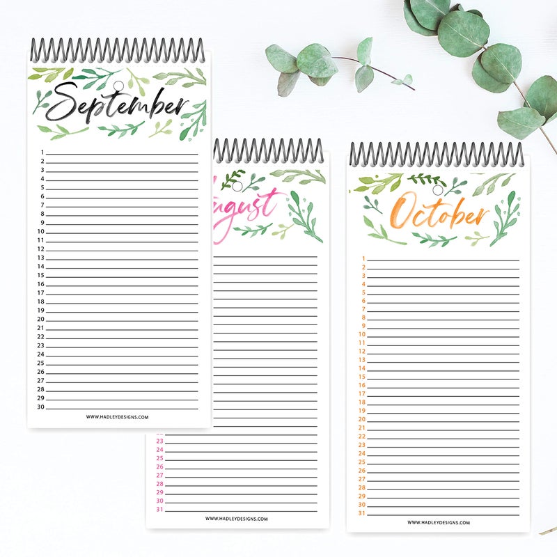 Hadley Designs Perpetual Birthday, Anniversary, Special Event Reminder Calendar Book Journal for Important Family Date Remembrance Wall Hanging, Mom Dutch Happy Bday Birthdate Gift Planner Organizer - Image 3