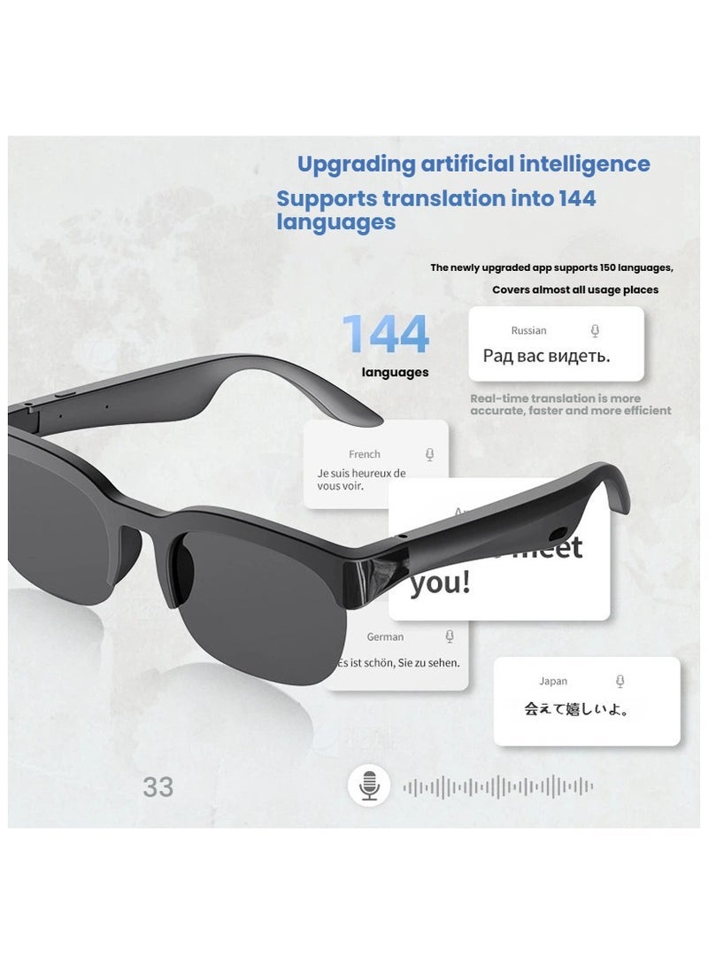 Bluetooth smart translation glasses with wireless Bluetooth headphones for cycling sunglasses - Image 2