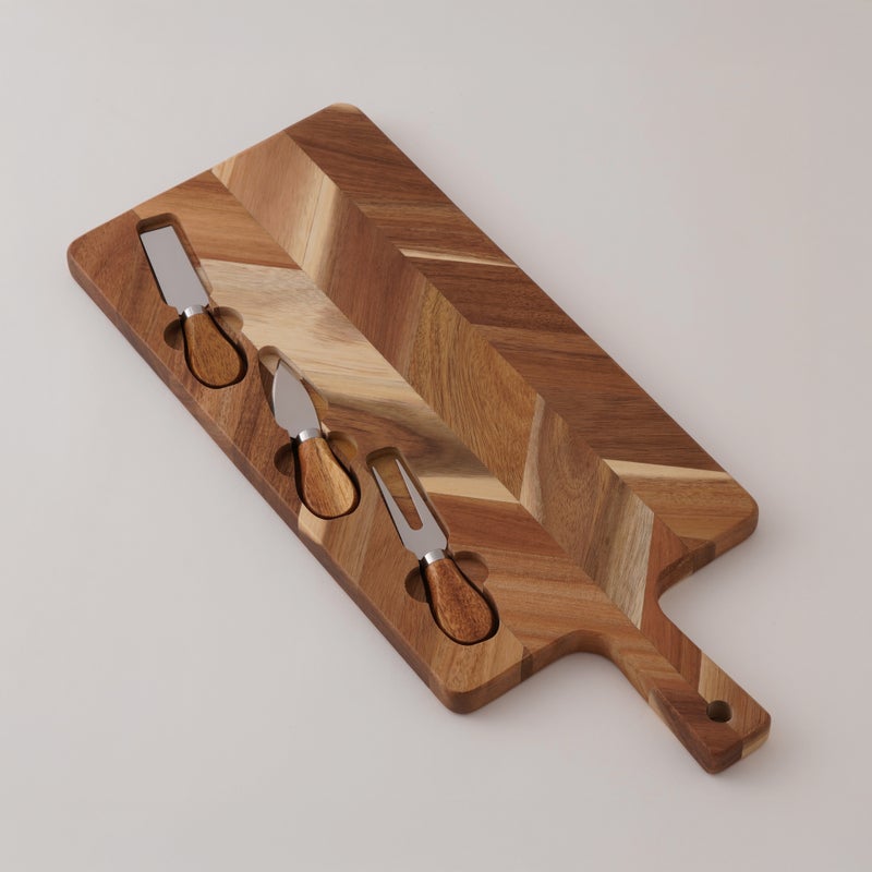 Alberto Acacia Wood Cheese Board 48*20*2Cm, Brown - Image 1