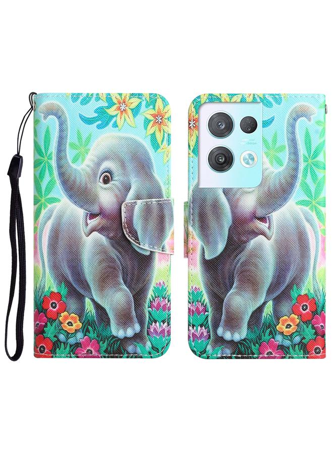 S-TOP Case For OPPO Reno8 Pro Colored Drawing Leather Phone Case - Image 1