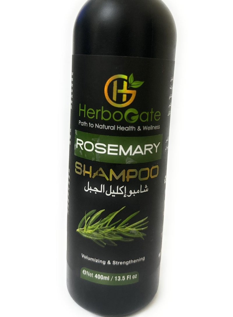 herbogate شامبو إكليل الجبل المنعش والمقوي - 400 مل | يغذي فروة الرأس، يعزز صحة ولمعان الشعر، يزيد الحجم، يقلل تساقط الشعر، يضيف لمعان، مكونات طبيعية - Image 3