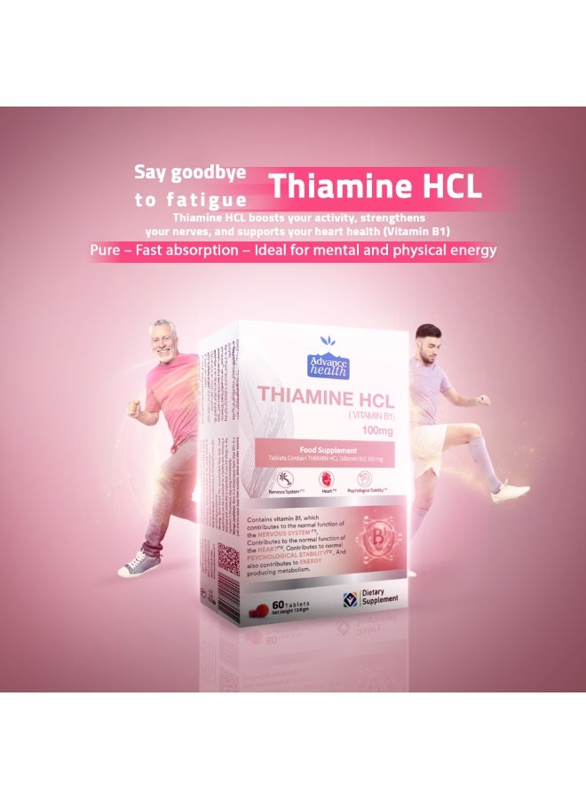 advance Vitamin B1 Thiamine Hydrochloride Tablets 100 mg - 60 Capsules from Advance Health - Image 5