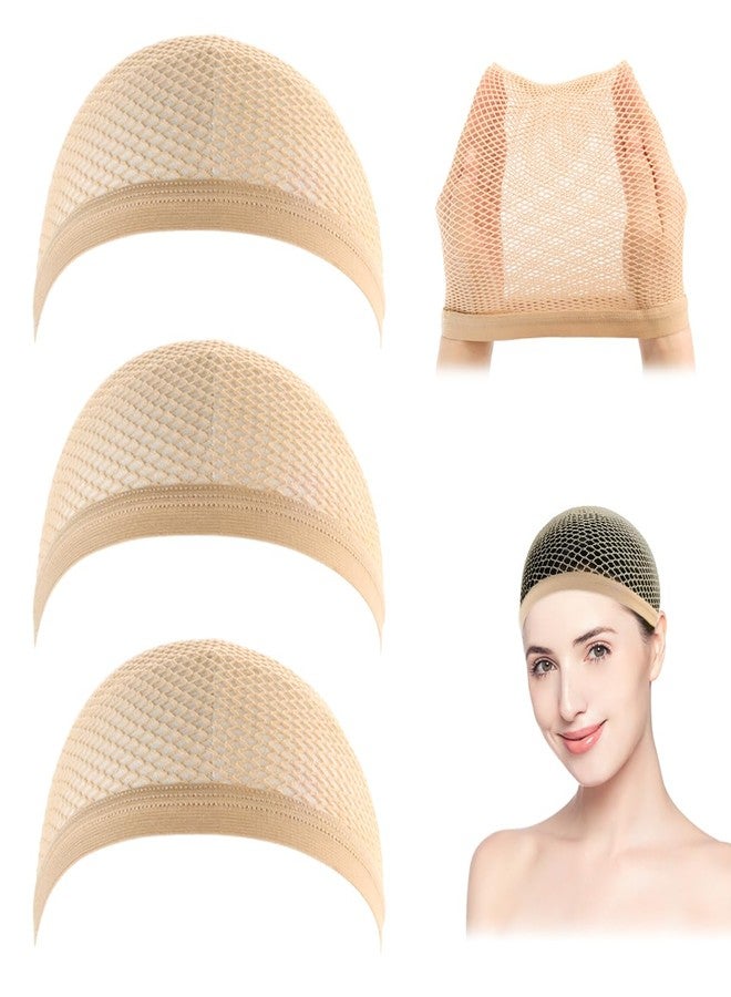 Dreamlover Mesh Wig Cap, Nude Wig Hair Caps for Women, 3 Pieces - Image 1