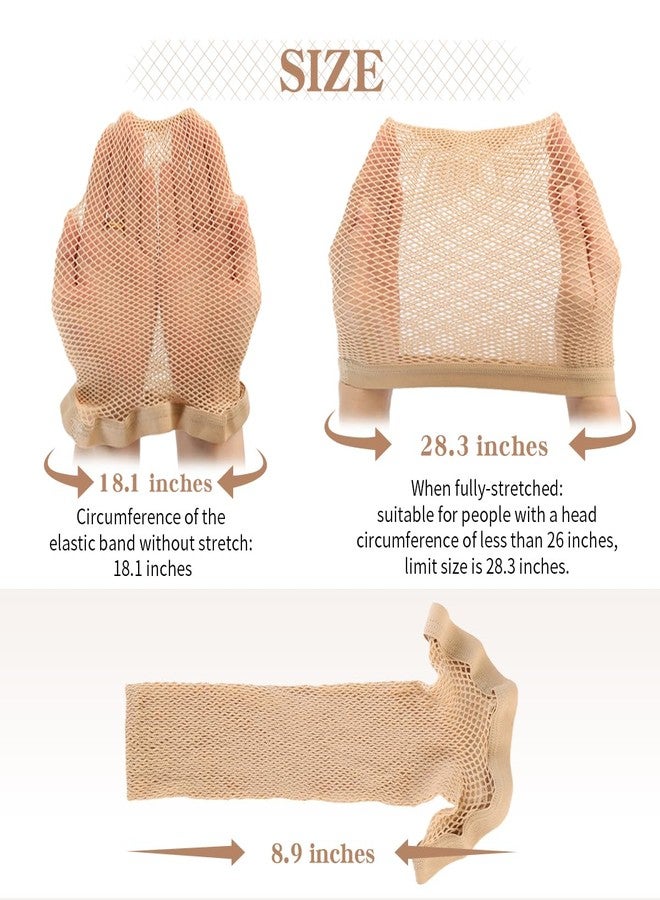 Dreamlover Mesh Wig Cap, Nude Wig Hair Caps for Women, 3 Pieces - Image 3