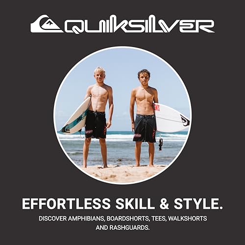 Quiksilver Boys Long Sleeve Snug Fit Rashguard Surf Shirt with UPF 50 Sun Protection Kids Swim Top White Day 1416 - Image 3