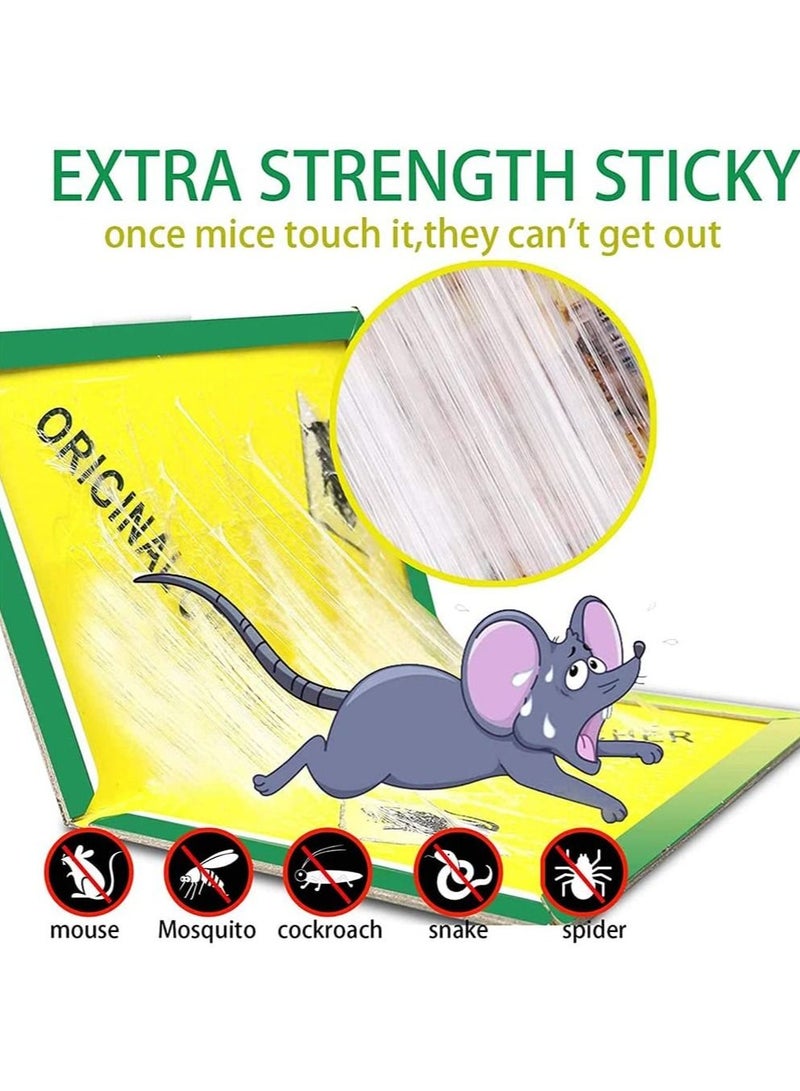 GREEN KILLER 12 PCS Mouse Traps Indoor,Mouse Glue Traps,Sticky Traps, Glue Boards Professional Strength That Work Capturing Indoor and Outdoor Rat - Image 2