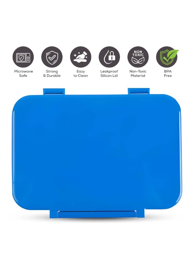 Cocobee Tritan Bento Lunch Box,4 Compartments- Blue - Image 2