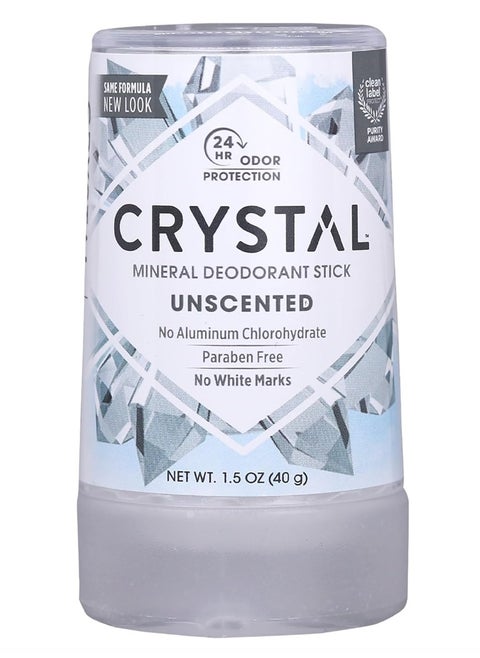 CRYSTAL, Mineral Deodorant Stick, Unscented, 1.5 oz (40 g)