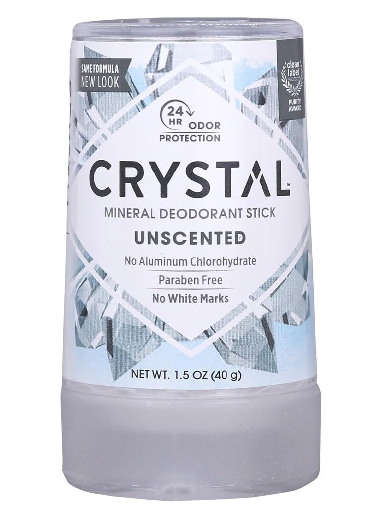 CRYSTAL, Mineral Deodorant Stick, Unscented, 1.5 oz (40 g)