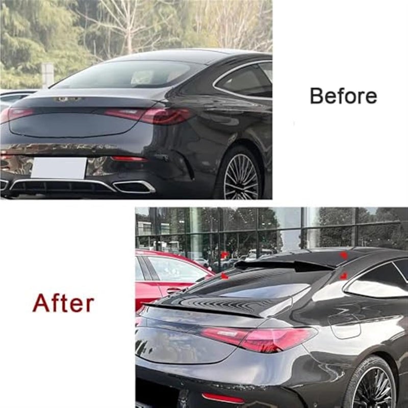 QASULER Gloss Black Rear Bumper Spoiler for CLE Coupe and AMG 2024+ - Image 3