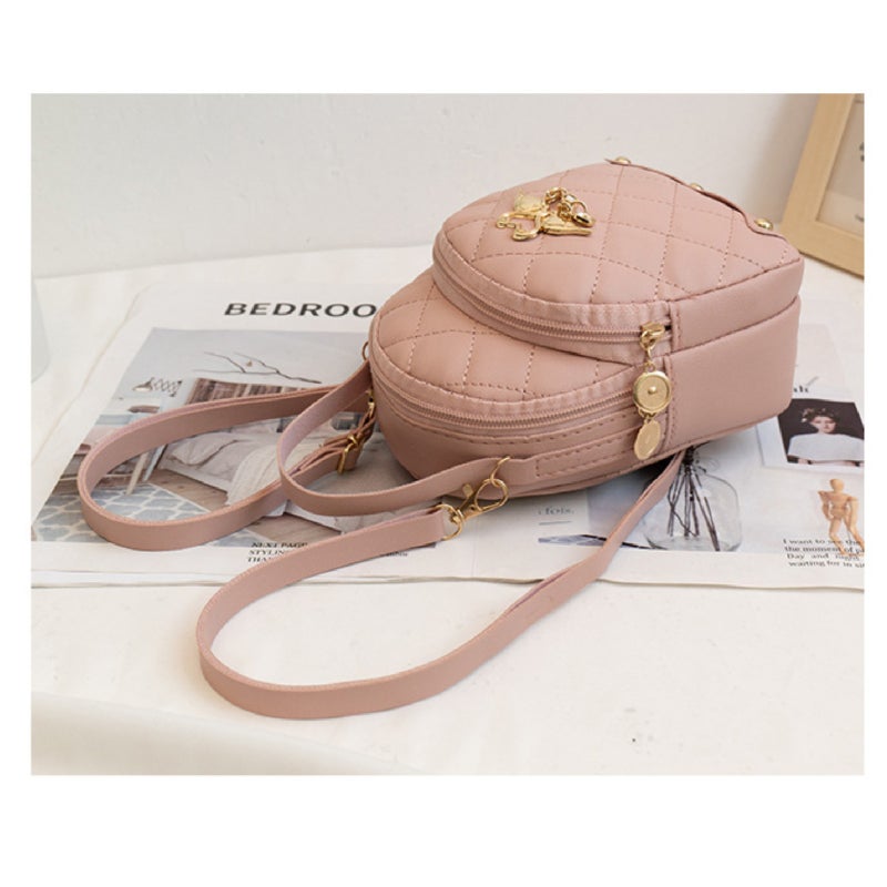 PU leather quilted diamond-stitched mini bag, suitable for crossbody, hand-held, or shoulder carry - Image 3