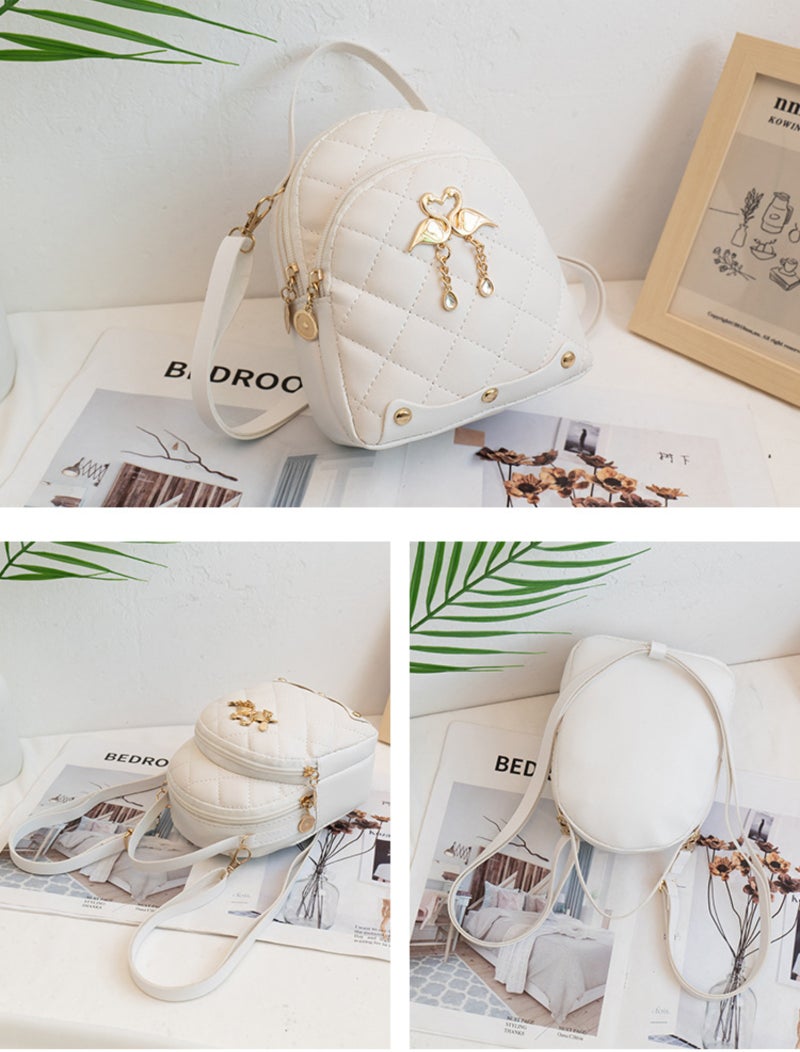 PU leather quilted diamond-stitched mini bag, suitable for crossbody, hand-held, or shoulder carry - Image 2