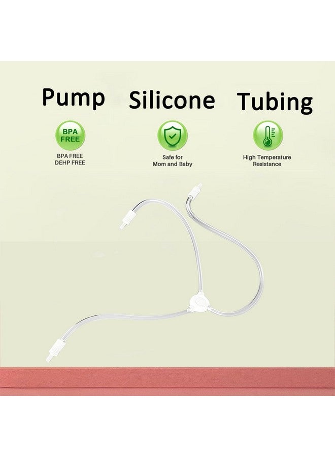 UNIKOO Hands Free Milk Collection Cups Parts Replacement, Spare Y-Shape Silicon Tubing - Image 2