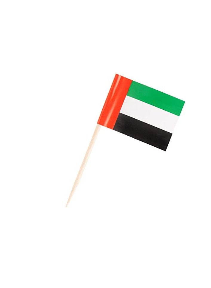 PRINTSHOP4ME Cake Cupcake Topper Double Sided National Flag Toothpicks for UAE National Day Flag Day Celebration - Image 5