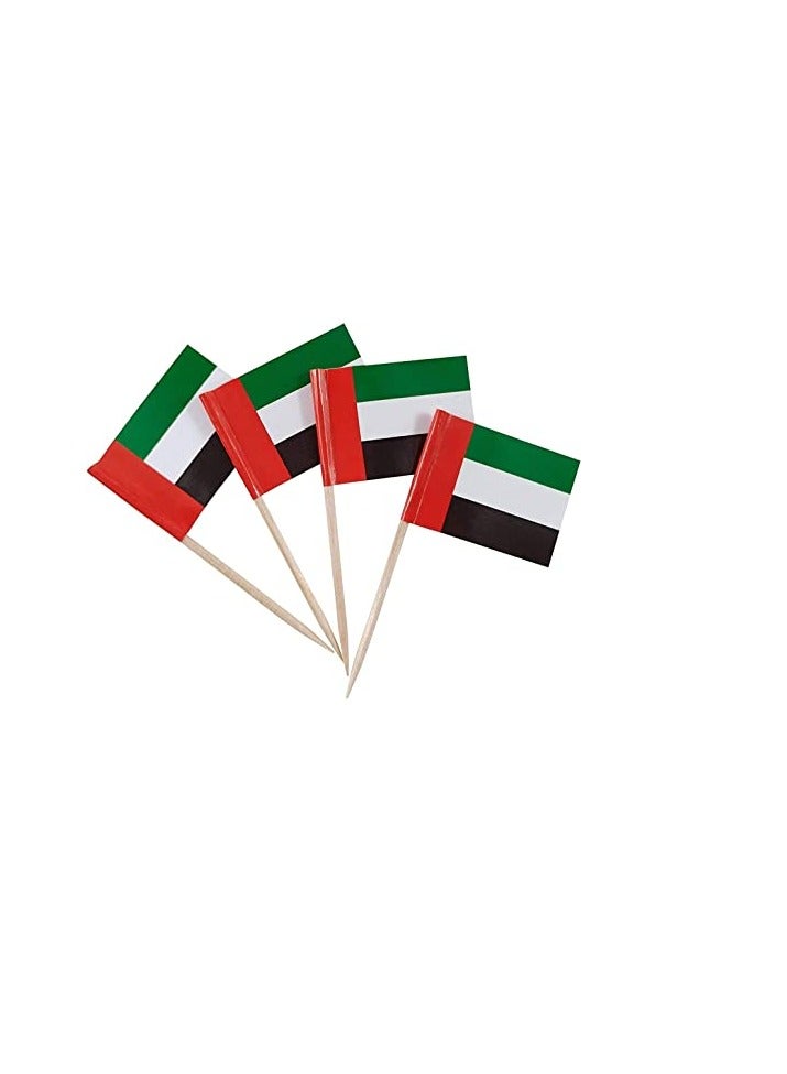 PRINTSHOP4ME Cake Cupcake Topper Double Sided National Flag Toothpicks for UAE National Day Flag Day Celebration - Image 2